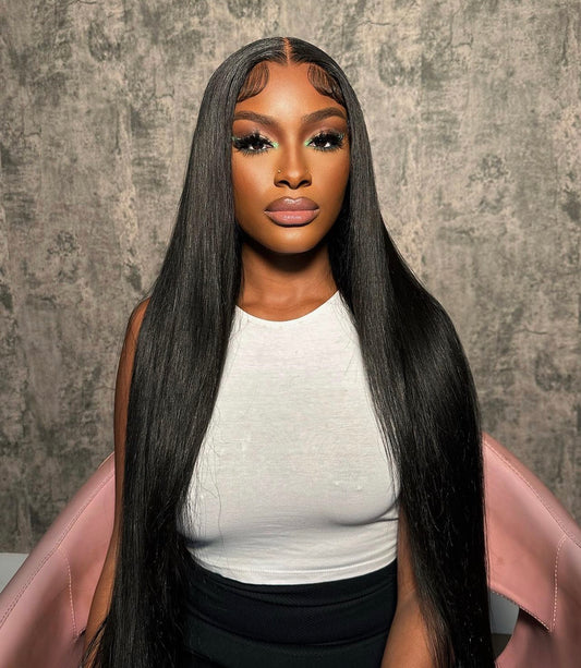 Mongolian Silky Straight Closure Wig